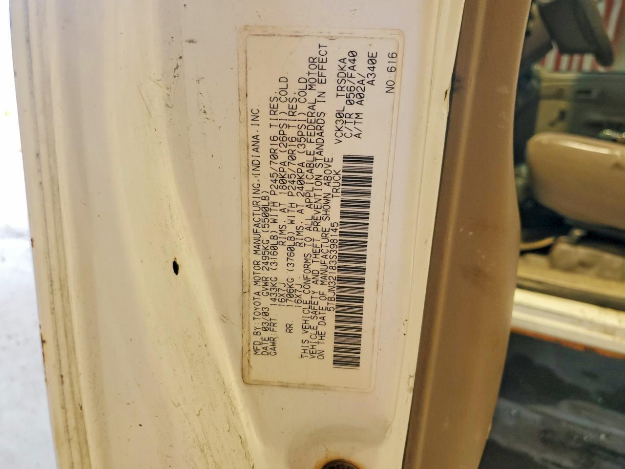 2003 Toyota Tundra Base