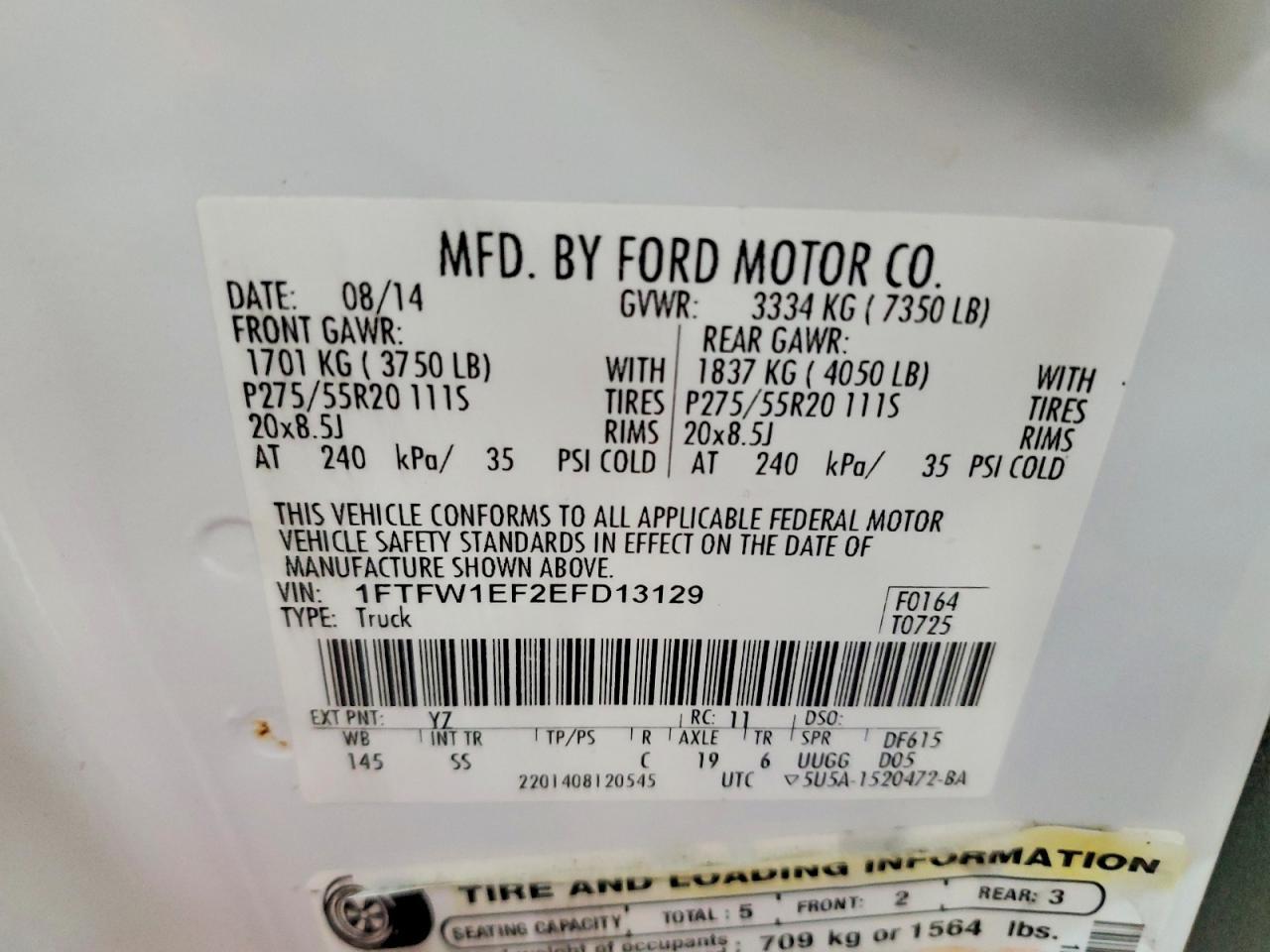 2014 Ford F150 Supercrew