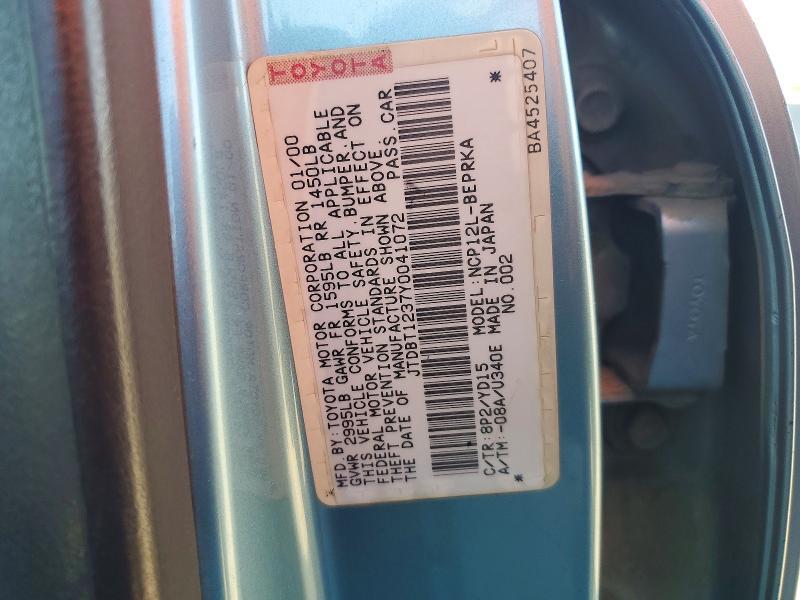 2000 Toyota Echo Base