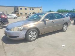 Chevrolet salvage cars for sale: 2007 Chevrolet Impala ls