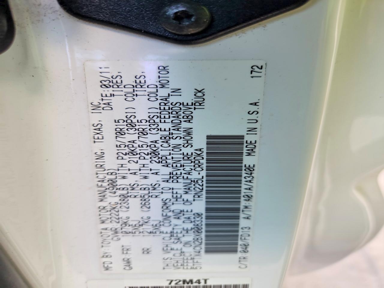 2011 Toyota Tacoma Base