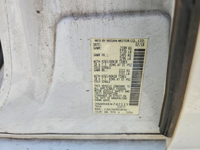 2018 Nissan Frontier sv