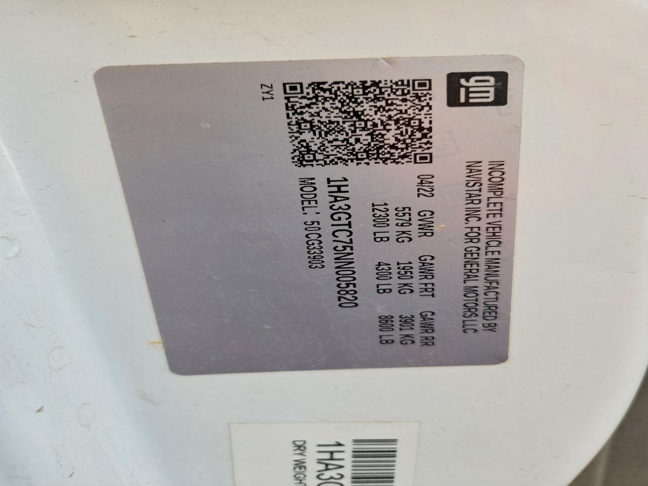 2022 Chev Rolet Express Delivery Truck