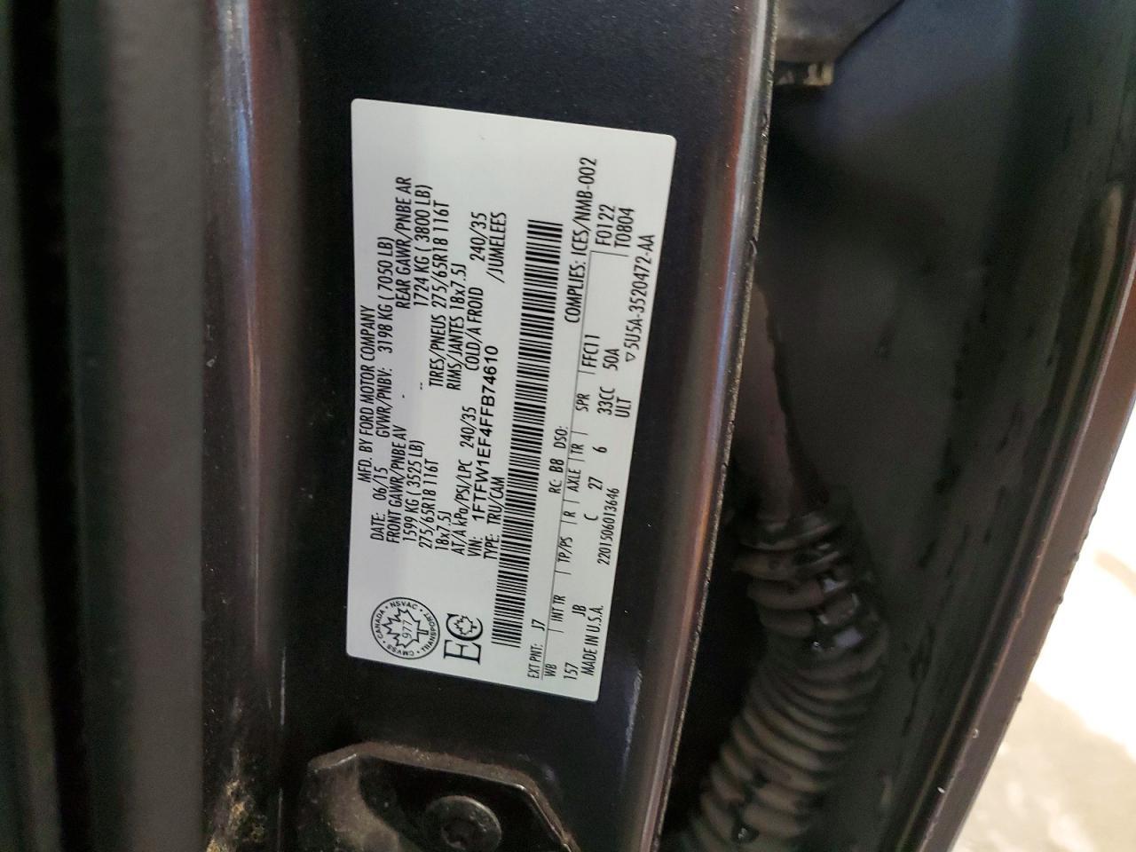 2015 Ford F150 Supercrew