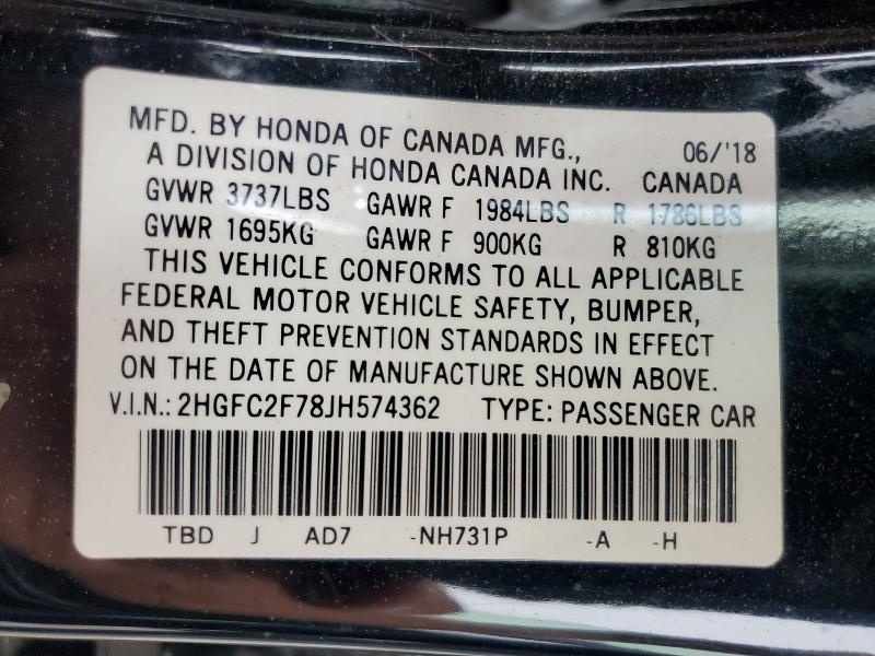 2018 Honda Civic ex