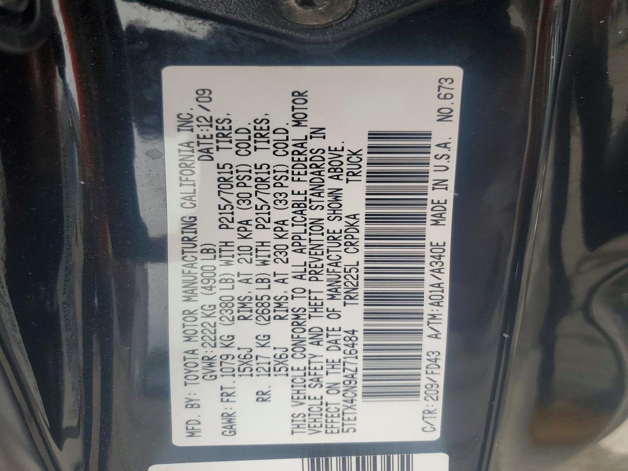 2010 Toyota Tacoma Base