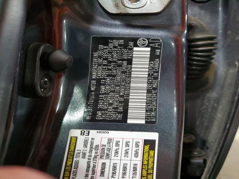 2009 Toyota Corolla le