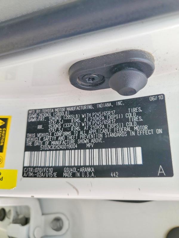 2010 Toyota Highlander Base