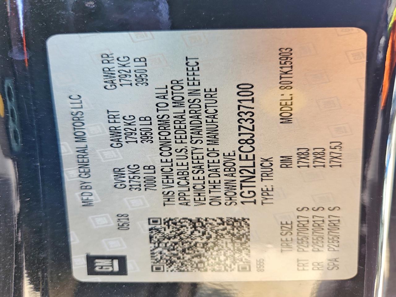 2018 GMC Sierra K1500