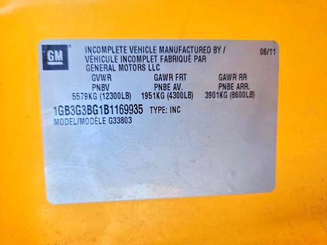 2011 Chev Express Cutaway G3500