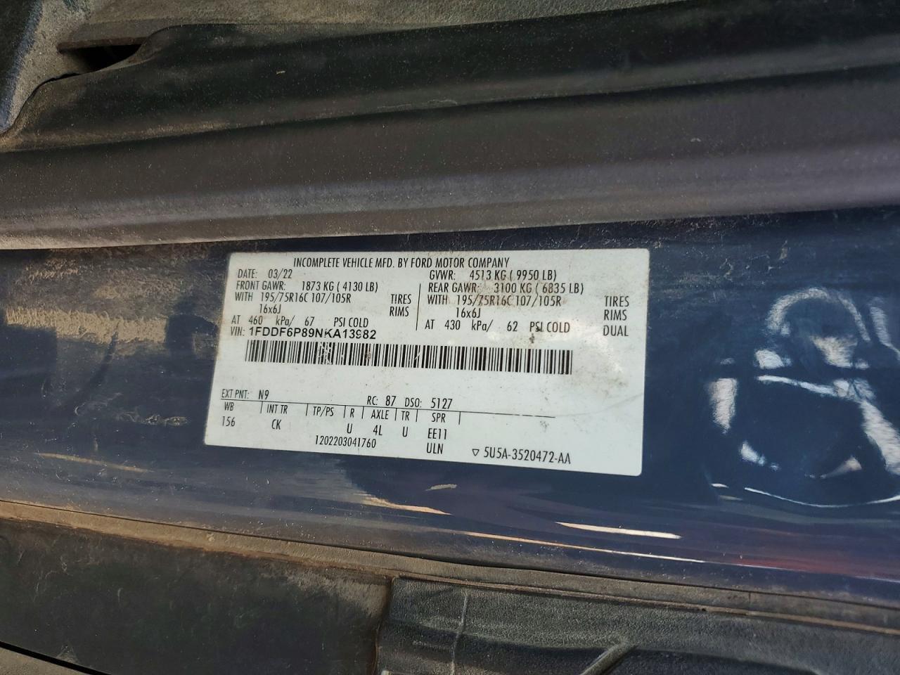 2022 Ford Transit 350 HD Delivery Truck