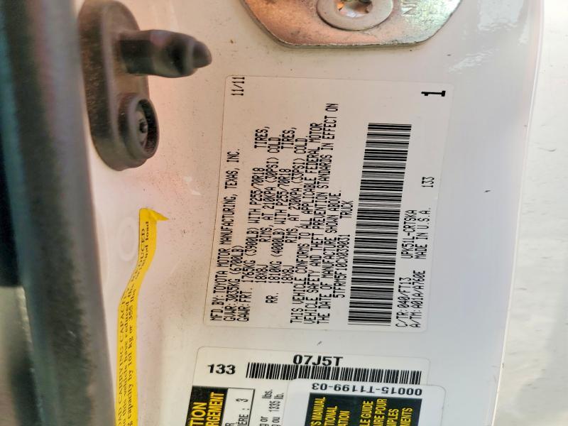 2012 Toyota Tundra Double cab SR5