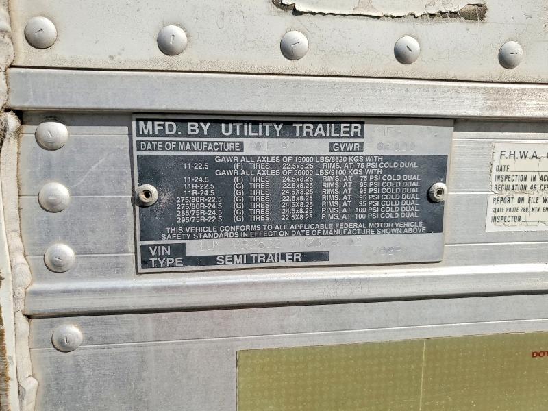 1997 Utility VS2RA Refrigerated Van Trailer