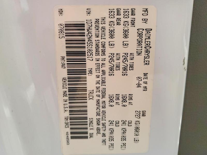 2005 Dodge Dakota slt