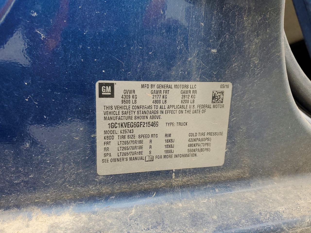 2016 Chevrolet Silverado K2500 Heavy Duty LT