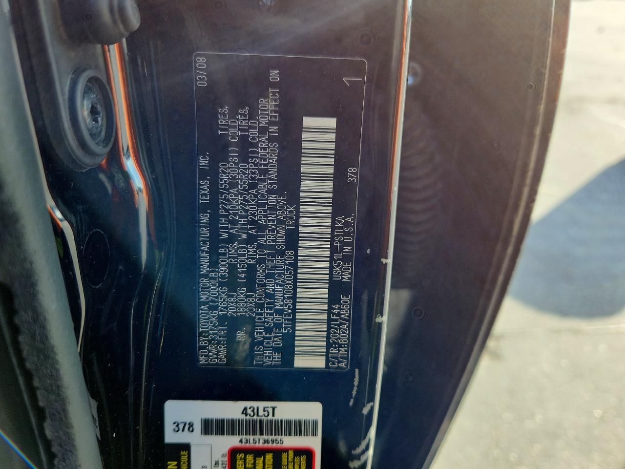 2008 Toyota Tundra Crewmax Limited