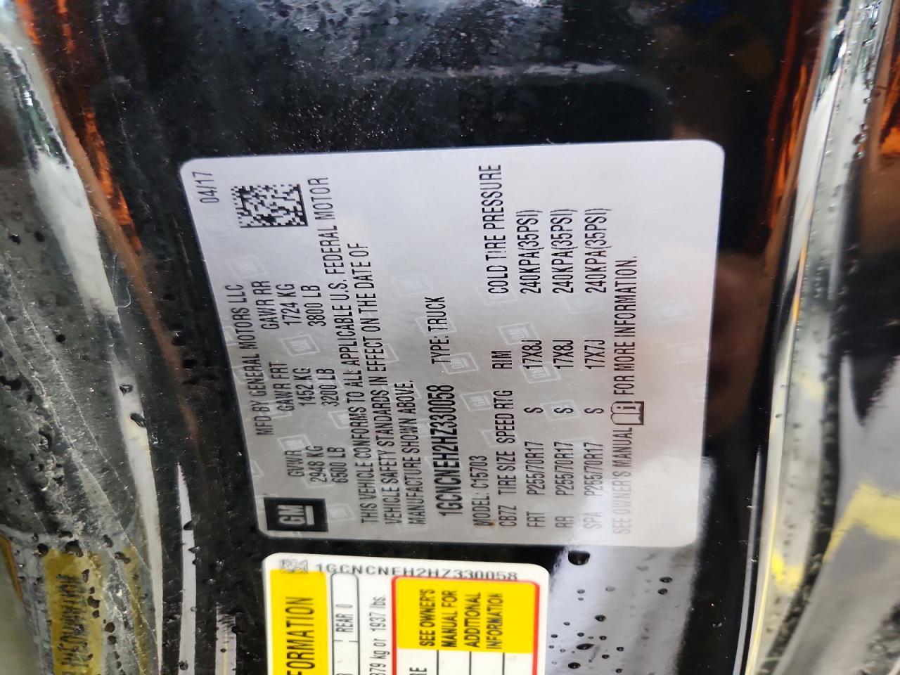 2017 Chevrolet Silverado C1500