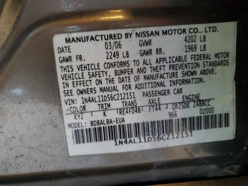 2006 Nissan Altima 2.5