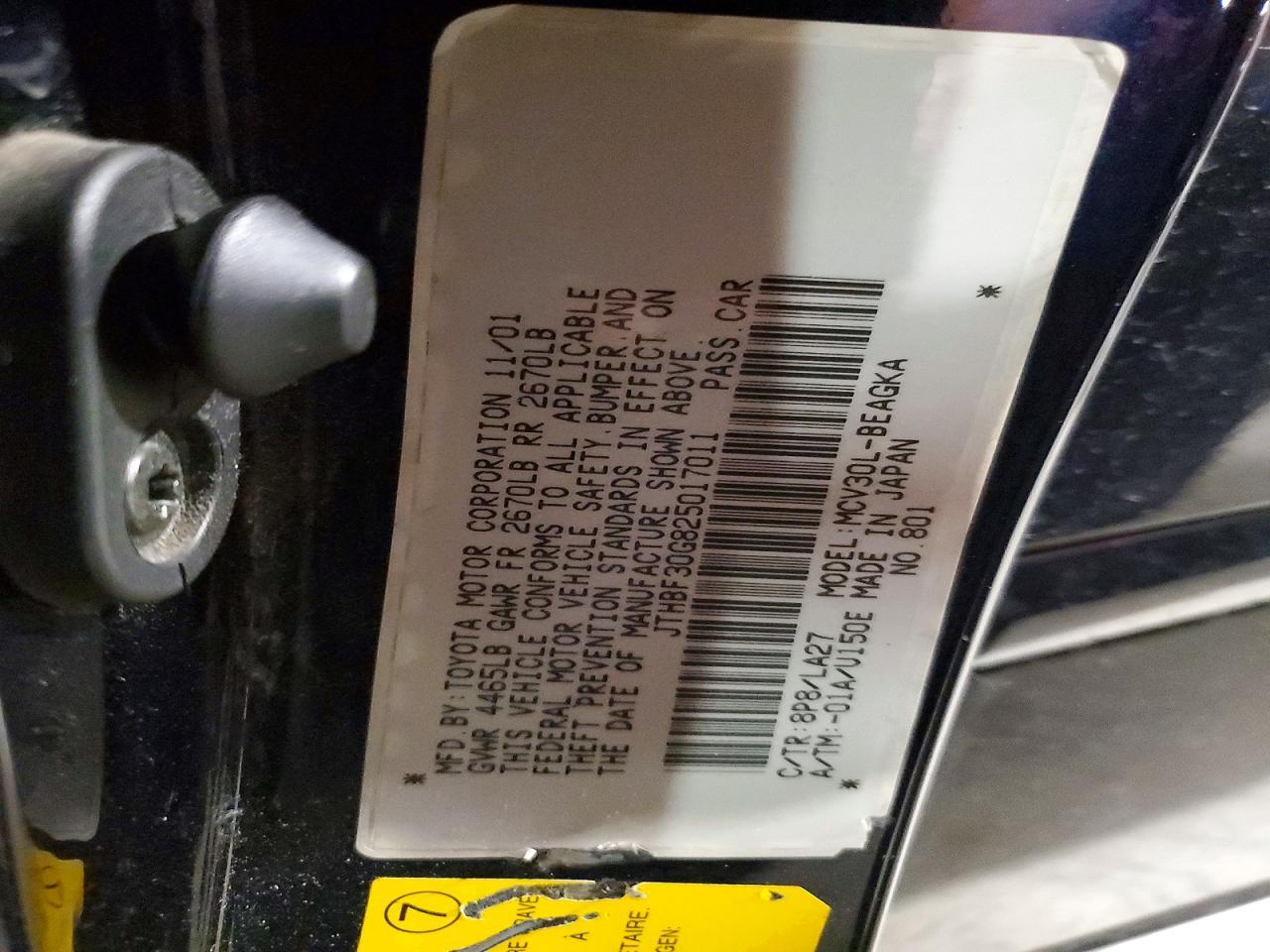 2002 Lexus Es 300 Base