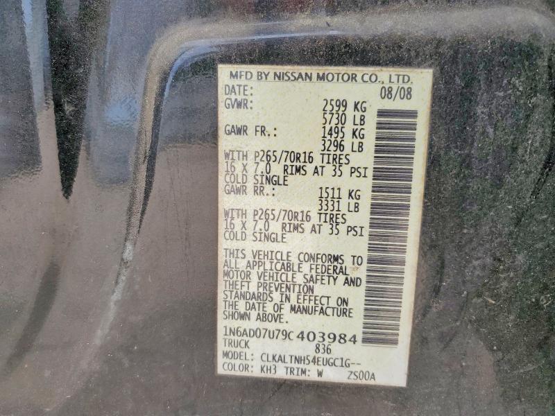 2009 Nissan Frontier SE V6