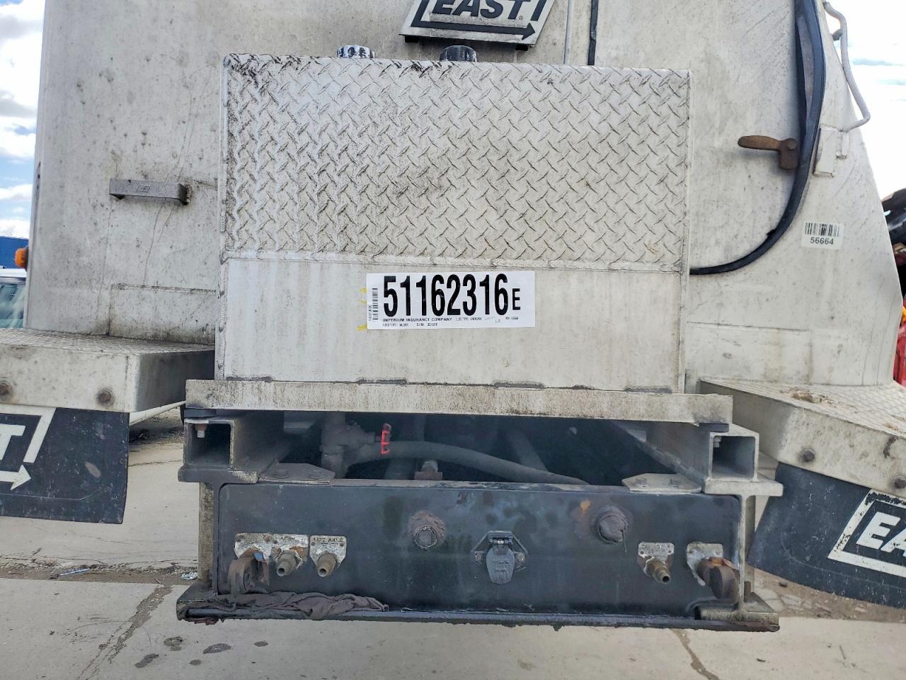 2016 East Manufacturing END Dump Trailer