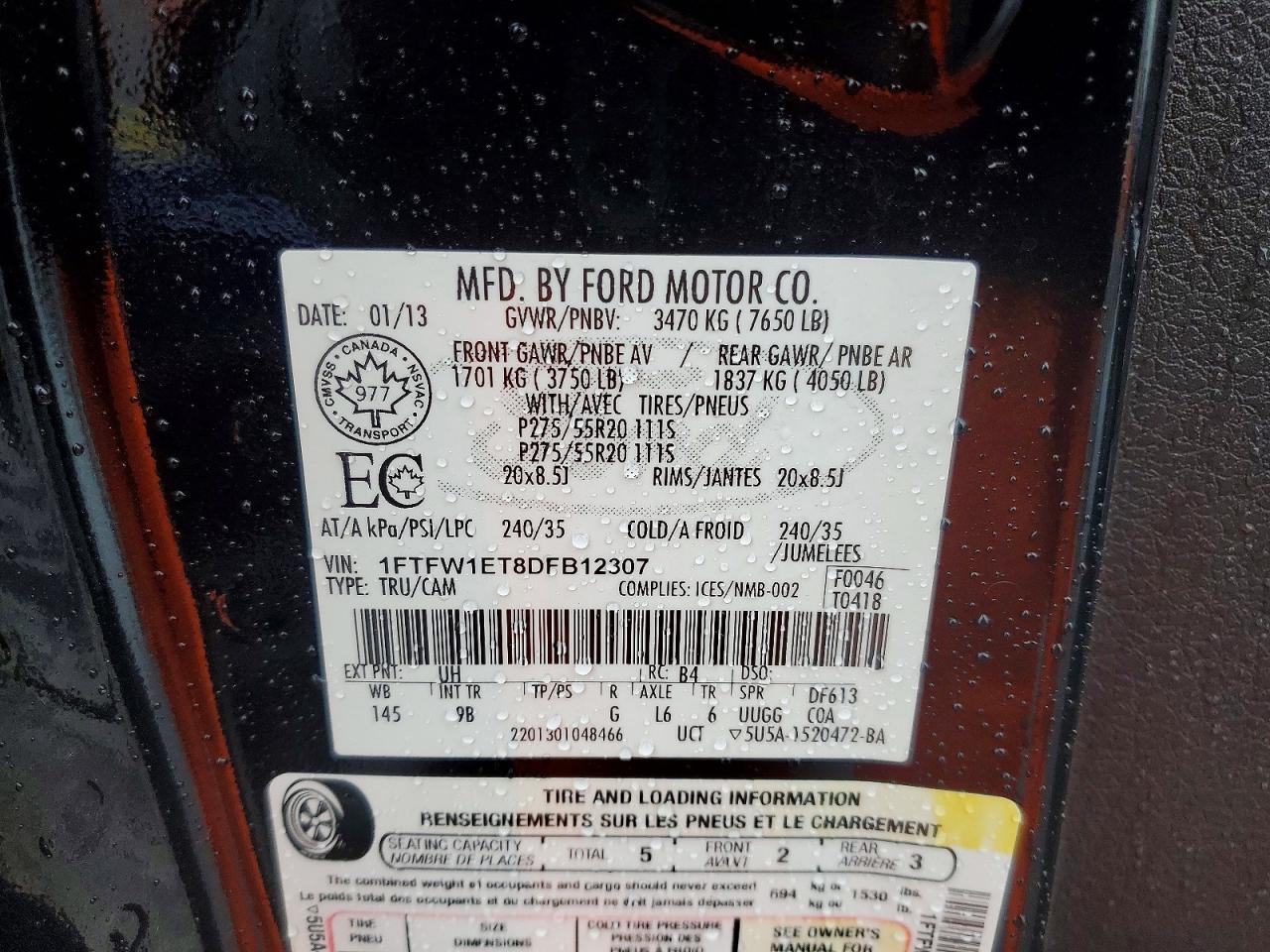 2013 Ford F150 Supercrew