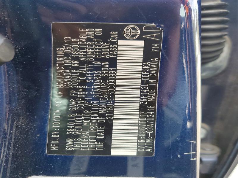 2013 Toyota Corolla s