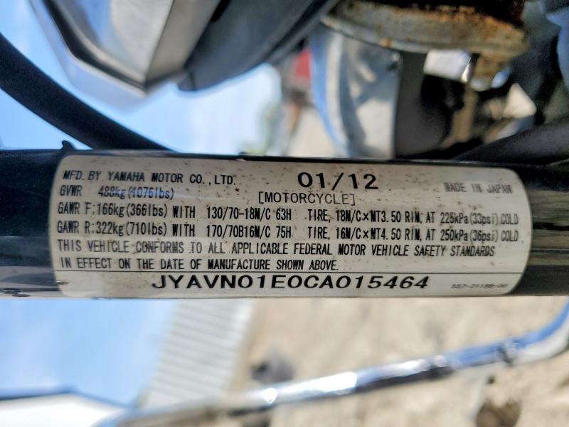 2012 Yamaha XVS950 A