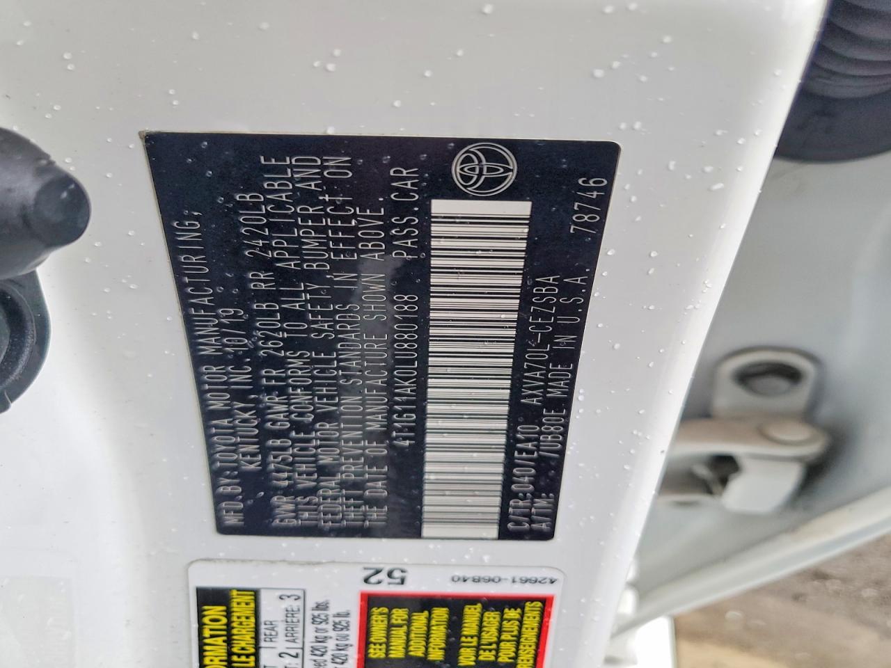 2020 Toyota Camry se