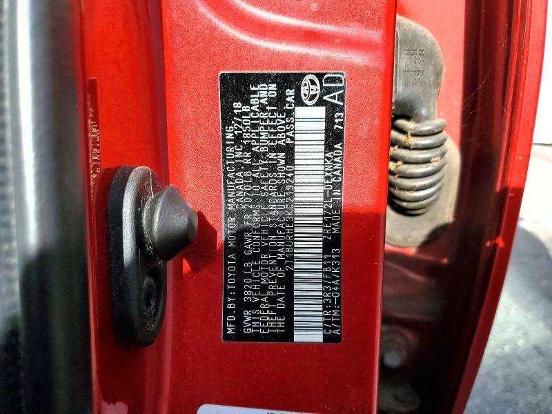 2019 Toyota Corolla le