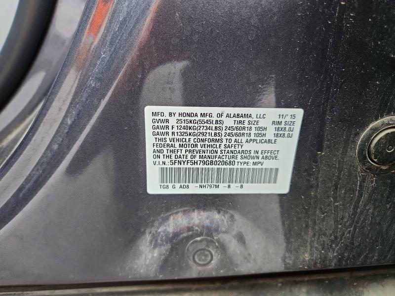 2016 Honda Pilot Exln
