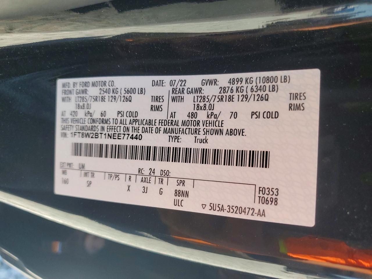 2022 Ford F250 Super Duty