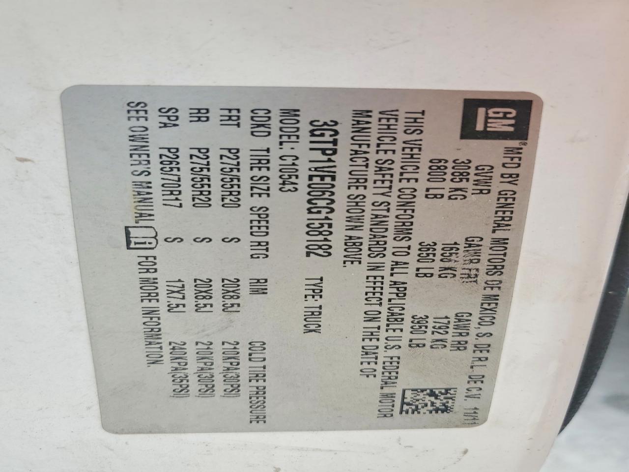 2012 GMC Sierra C1500 SLE
