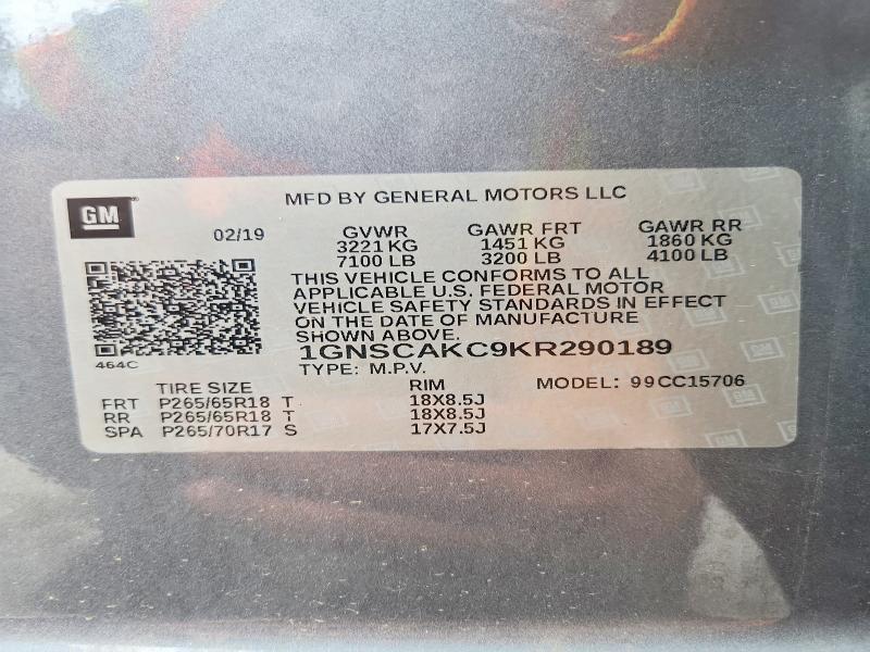 2019 Chevrolet Tahoe C1500 ls