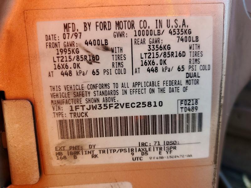 1997 Ford F350 Flatbed Truck