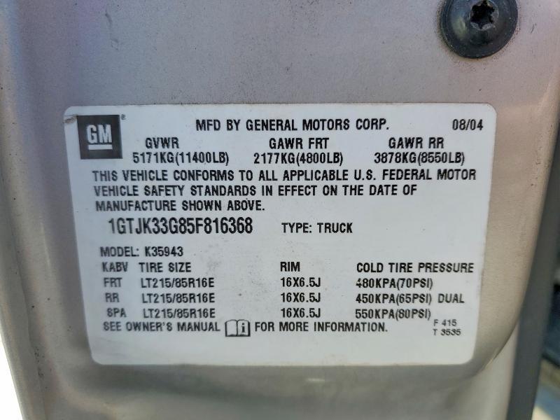 2005 GMC New Sierra K3500