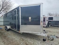 Salvage trucks for sale at Dyer, IN auction: 2023 Triton Enclosed Snowmobile Trailer