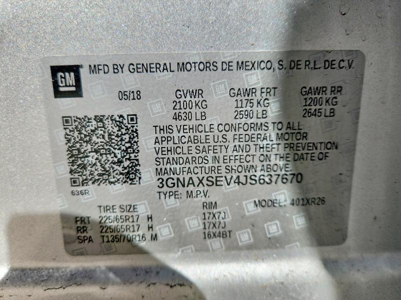 2018 Chevrolet Equinox lt