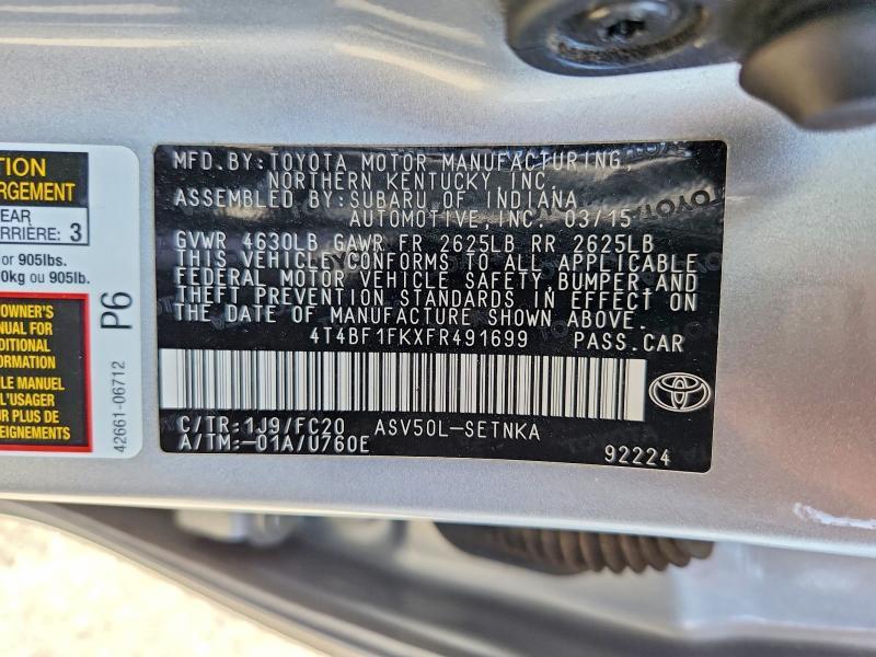 2015 Toyota Camry le