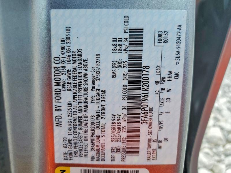 2020 Ford Fusion se