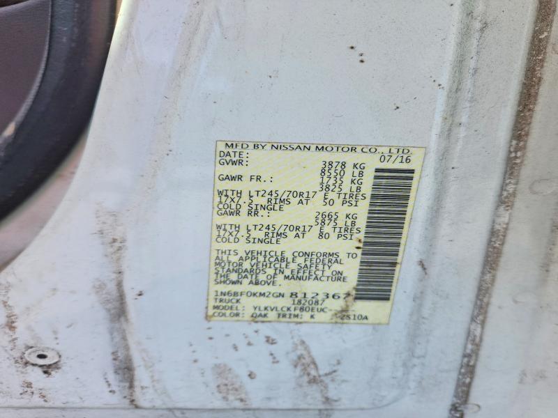 2016 Nissan Nv 1500 s