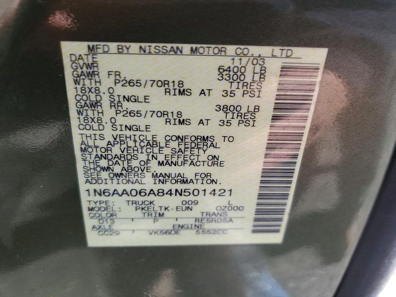 2004 Nissan Titan XE