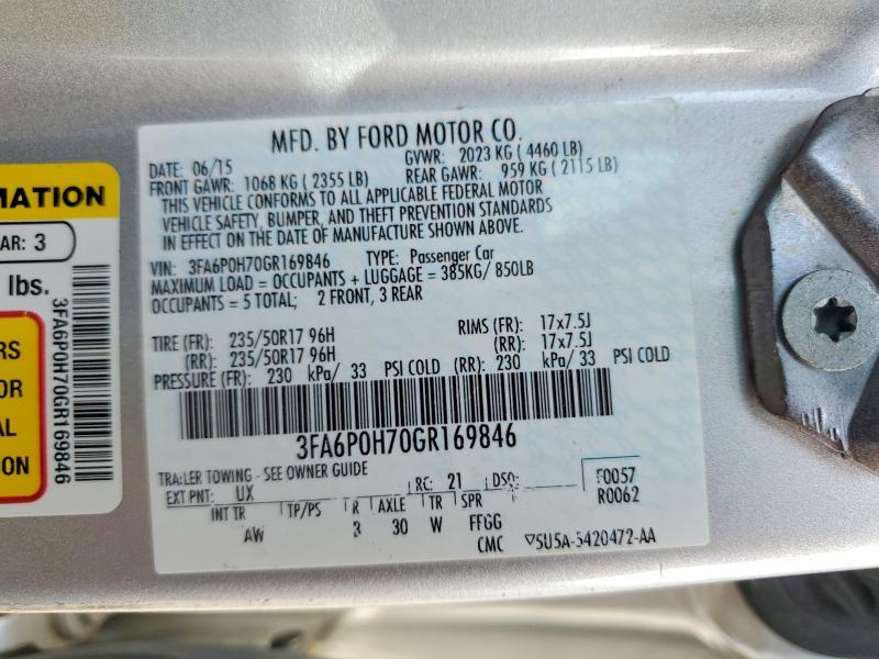 2016 Ford Fusion se