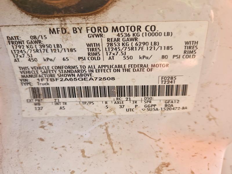 2016 Ford F250 Super Duty Utility / Service Truck