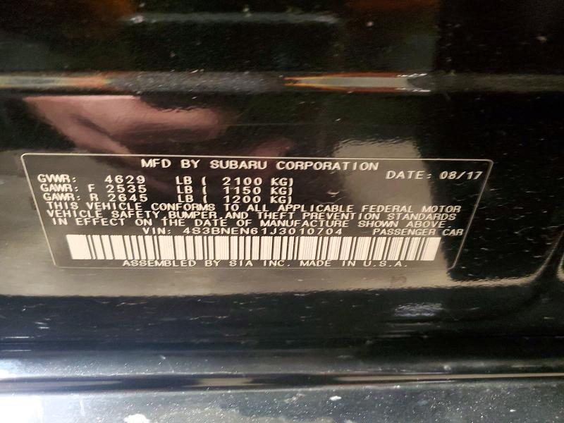 2018 Subaru Legacy 3.6r Limited