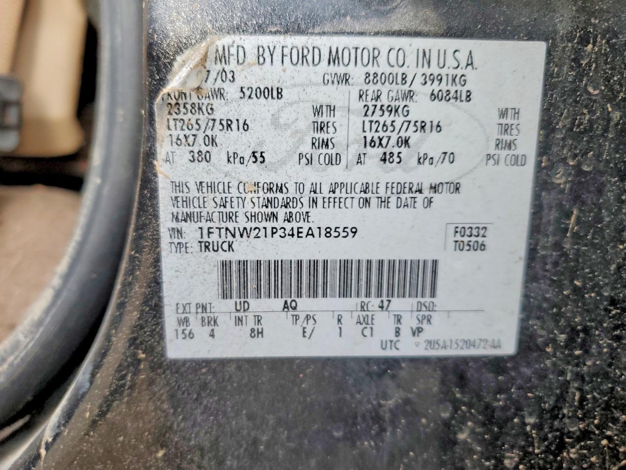2004 Ford F250 Super Duty