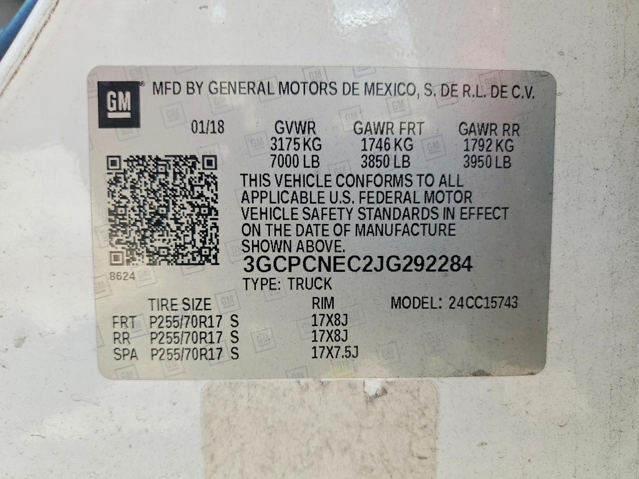 2018 Chevrolet Silverado C1500