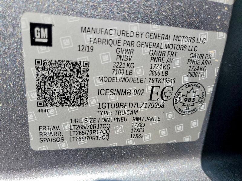 2020 GMC Sierra K1500 SLE