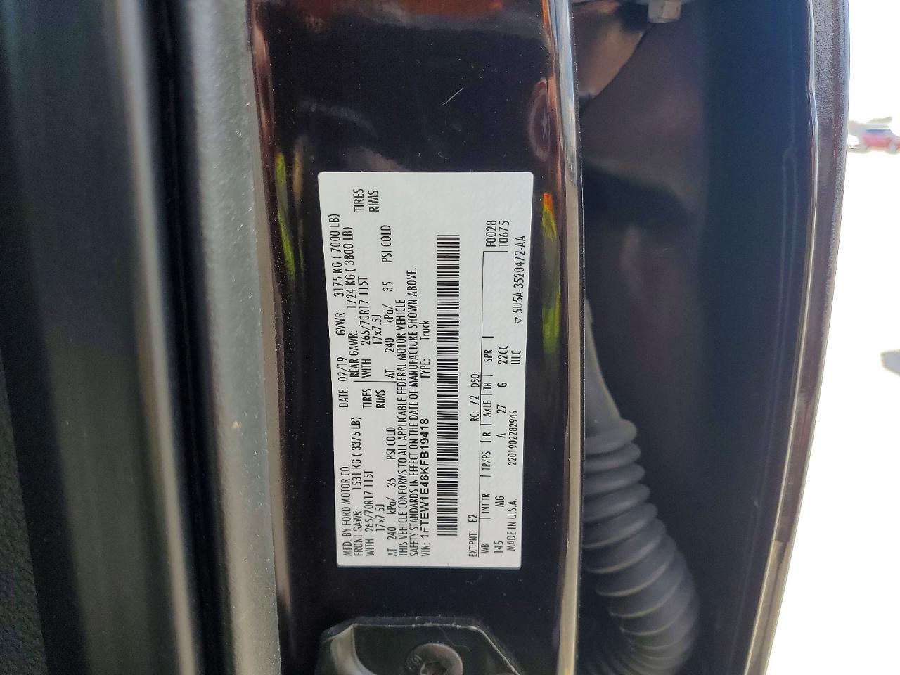2019 Ford F150 Supercrew