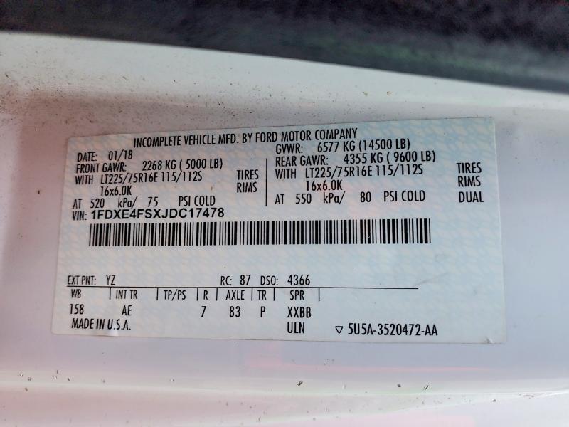 2018 Ford Econoline E450 Super Duty Cutaway Van